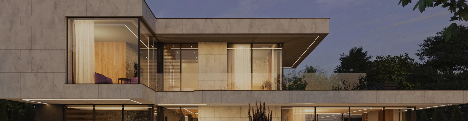 Alstone Louvers product banner showing modern architectural design